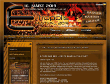 Tablet Screenshot of etropolis-festival.de